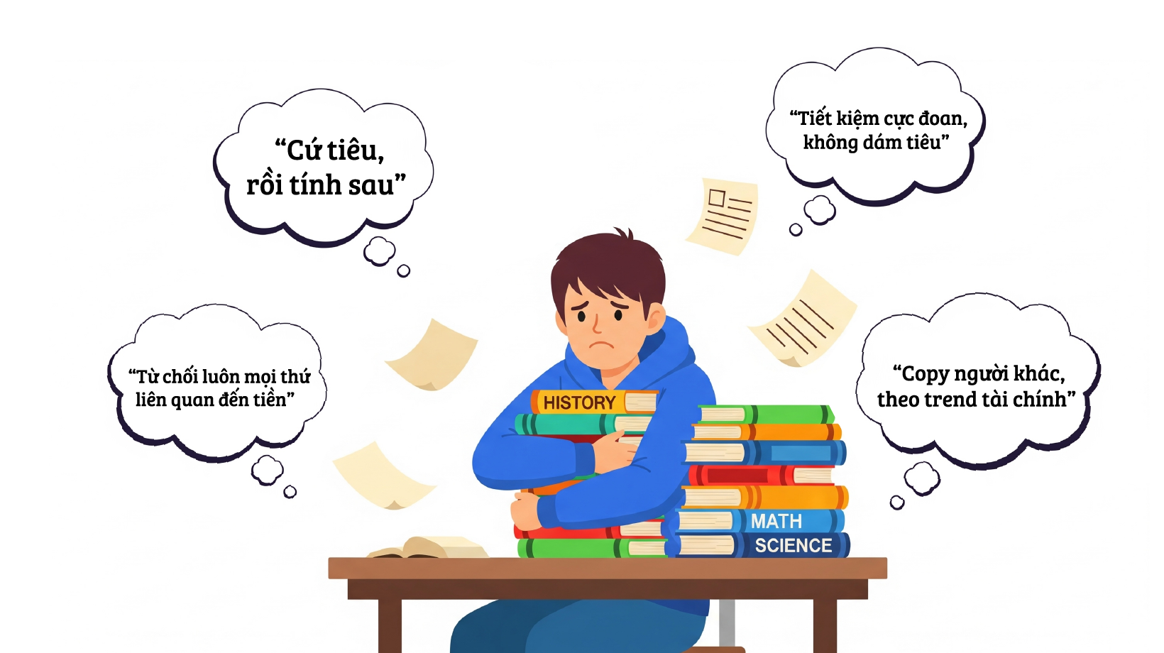 Các cách tiếp cận tài chính sai lầm thường thấy ở sinh viên