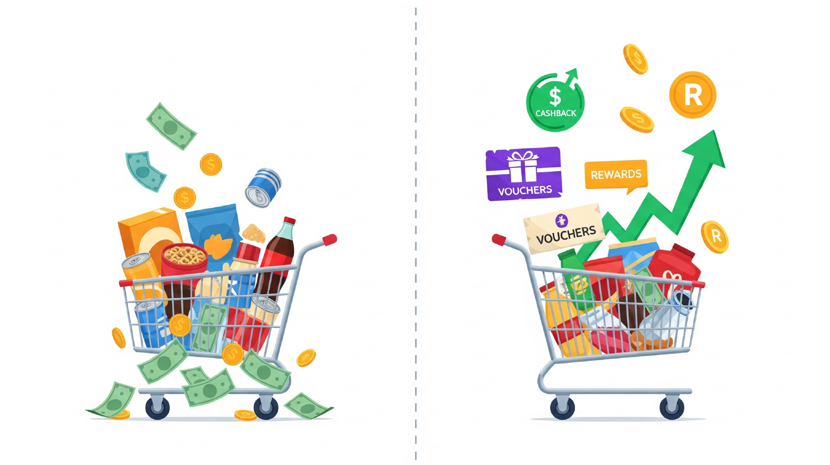 So sánh mua sắm truyền thống và mua sắm kiếm tiền
