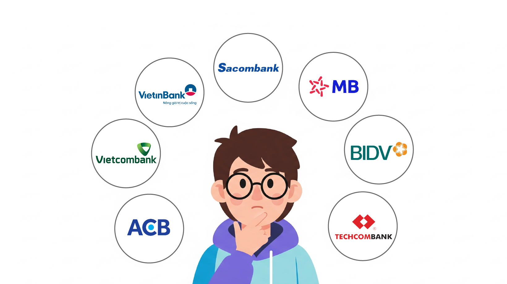 Các ngân hàng phổ biến tại Việt Nam