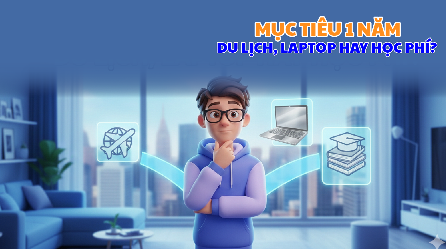 Mục tiêu 1 năm: du lịch, laptop hay học phí?