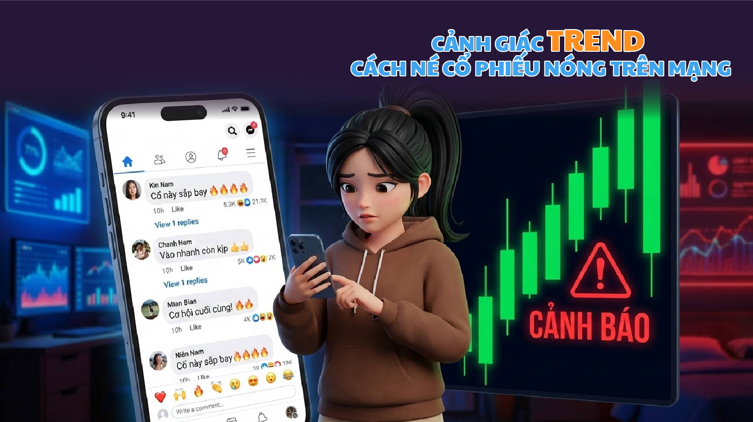 Cảnh giác trend: Cách né “cổ phiếu nóng” trên mạng