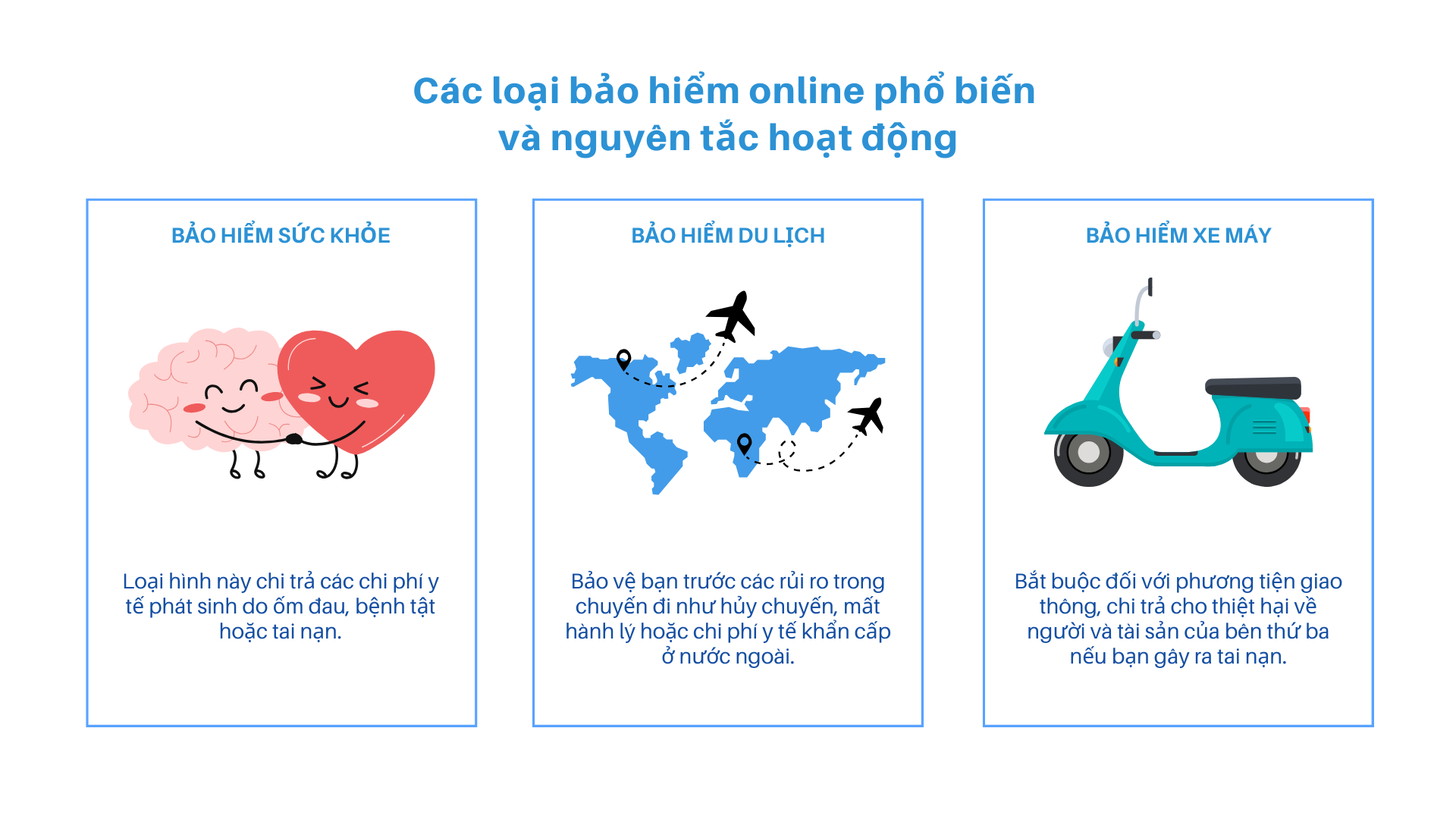 Các loại bảo hiểm online phổ biến và nguyên tắc hoạt động