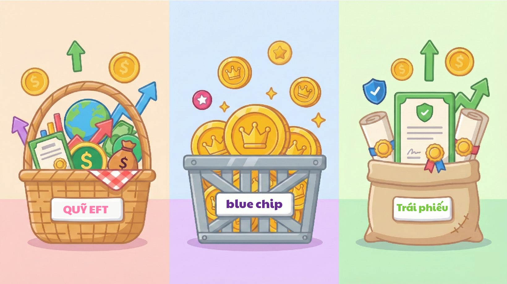So sánh các sản phẩm đầu tư phổ biến