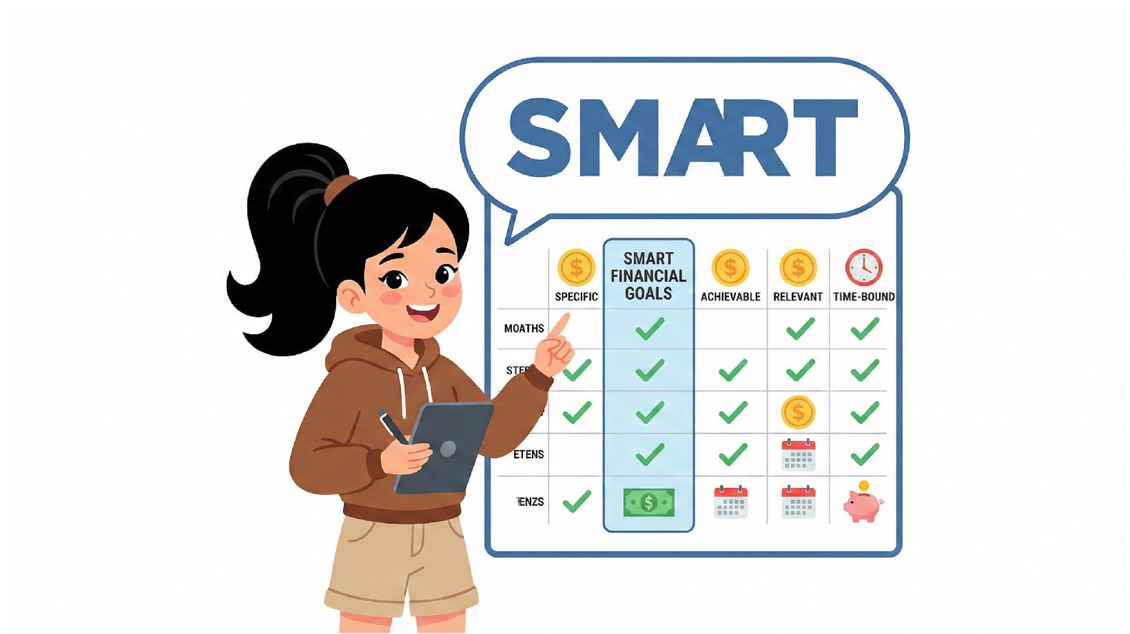 Ba bước lập mục tiêu tài chính SMART
