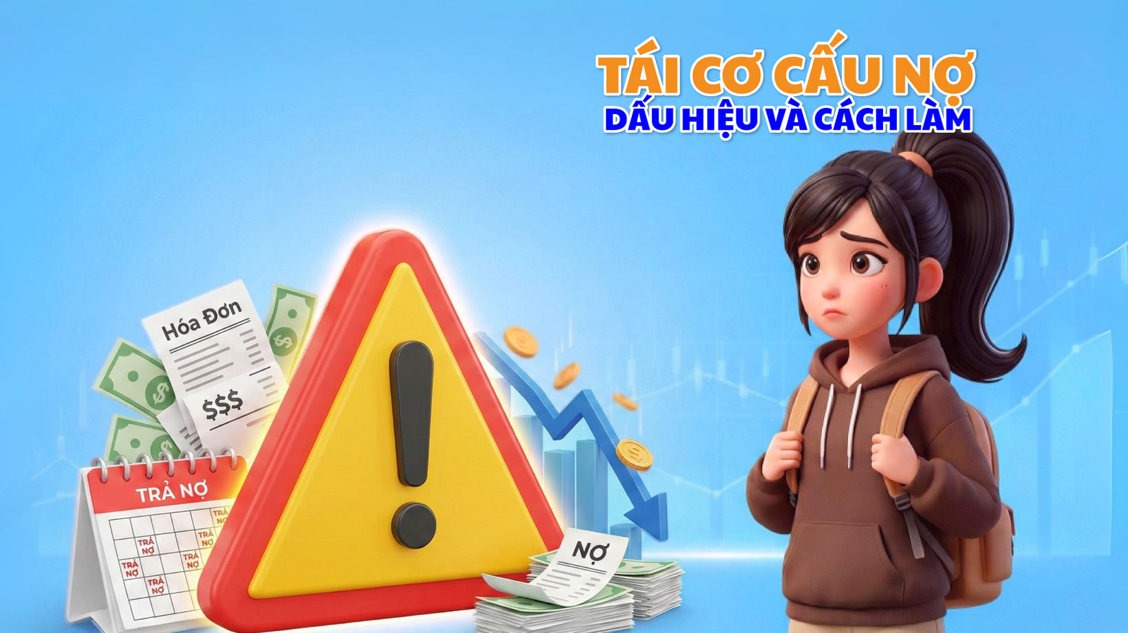 Khi quản lý tài chính cá nhân, không phải lúc nào mọi thứ cũng diễn ra suôn sẻ. Có những thời điểm, do nhiều yếu tố khách quan và chủ quan, bạn có thể rơi vào tình trạng “kẹt nợ,” nghĩa là gặp khó khăn trong việc thanh toán các khoản nợ đúng hạn. Tái cơ cấu nợ là một giải pháp hiệu quả giúp bạn vượt qua giai đoạn này, khôi phục lại sức khỏe tài chính và tránh những hậu quả pháp lý không mong muốn. Bài viết này sẽ giúp bạn nhận biết các dấu hiệu cần phải tái cơ cấu nợ và hướng dẫn chi tiết cách thực hiện. 1. Tái cơ cấu nợ là gì? Tái cơ cấu nợ là quá trình thay đổi các điều khoản ban đầu của một hoặc nhiều khoản vay giữa người vay và tổ chức cho vay. Mục tiêu chính của việc này là giảm bớt gánh nặng tài chính hàng tháng cho người vay, giúp họ có khả năng thanh toán nợ đầy đủ và đúng hạn. Các hình thức tái cơ cấu nợ phổ biến bao gồm: • Giảm lãi suất: Đàm phán để ngân hàng hoặc công ty tài chính giảm lãi suất cho vay, giúp bạn tiết kiệm chi phí lãi vay. • Kéo dài thời gian vay: Kéo dài thời gian trả nợ, từ đó giảm số tiền phải trả định kỳ mỗi tháng, giúp bạn dễ thở hơn. • Gộp các khoản nợ: Gộp nhiều khoản nợ nhỏ (ví dụ: thẻ tín dụng, vay tiêu dùng) thành một khoản vay lớn duy nhất với lãi suất thấp hơn. Việc nhận biết sớm các dấu hiệu gặp khó khăn tài chính là chìa khóa để hành động kịp thời. Dưới đây là những dấu hiệu cảnh báo mà bạn cần lưu ý: • Chi phí trả nợ chiếm quá nhiều thu nhập: Nếu số tiền bạn phải trả nợ hàng tháng (bao gồm cả gốc và lãi) vượt quá 40-50% tổng thu nhập, bạn đang có nguy cơ cao bị "kẹt nợ." • Phải vay nợ mới để trả nợ cũ: Đây là dấu hiệu của một vòng xoáy nợ nguy hiểm. Vay nợ mới để trả nợ cũ chỉ là cách trì hoãn vấn đề, không phải giải quyết nó. • Thường xuyên trễ hạn hoặc quên thanh toán: Nếu bạn liên tục phải trả phí phạt trễ hạn hoặc quên thanh toán các khoản vay, đó là lúc bạn cần xem xét lại tình hình tài chính của mình. Việc tái cơ cấu nợ giúp bạn tránh được những hậu quả tiêu cực như bị tính lãi suất quá hạn, nợ xấu, và bị kiện tụng. Đồng thời, nó giúp bạn bảo vệ lịch sử tín dụng của mình, một yếu tố vô cùng quan trọng để có thể vay vốn trong tương lai. 2. So sánh hai cách thức xử lý khi bạn có khả năng dẫn tới bị nợ xấu Tiêu chí Tái cơ cấu nợ Vay nợ mới để trả nợ cũ Mục đích Giải quyết gốc rễ vấn đề, giảm gánh nặng trả nợ Chỉ là giải pháp tạm thời, không giải quyết được vấn đề Lãi suất Giúp giảm lãi suất hoặc giữ ổn định Thường có lãi suất cao hơn, làm tăng gánh nặng trả nợ Ảnh hưởng tín dụng Nếu thành công, có thể giúp bảo vệ điểm tín dụng Làm điểm tín dụng xấu đi, khó vay vốn trong tương lai 3. Ba bước để tái cơ cấu nợ • Bước 1: Liệt kê chi tiết các khoản nợ Tập hợp tất cả các khoản nợ hiện có: tên tổ chức cho vay, số tiền gốc còn lại, lãi suất, và thời hạn trả nợ. Điều này giúp bạn có cái nhìn toàn cảnh về tình hình tài chính của mình. • Bước 2: Liên hệ với tổ chức cho vay Hãy liên hệ trực tiếp với ngân hàng hoặc công ty tài chính. Hãy thành thật trình bày tình hình khó khăn hiện tại và đưa ra đề xuất. Nhiều tổ chức cho vay sẵn sàng hỗ trợ khách hàng tái cơ cấu nợ hơn là để họ vỡ nợ hoàn toàn. • Bước 3: Đàm phán và thỏa thuận Khi đàm phán, hãy tập trung vào một trong ba yếu tố: giảm lãi suất, kéo dài thời gian trả nợ, hoặc gộp các khoản nợ. Hãy chuẩn bị các con số cụ thể và chứng minh rằng bạn có thiện chí muốn trả nợ. Nếu đạt được thỏa thuận, hãy yêu cầu văn bản pháp lý xác nhận các điều khoản mới. 4. Mẹo nhỏ • Hành động sớm: Đừng đợi đến khi nợ quá hạn mới hành động. Hãy liên hệ với ngân hàng ngay khi bạn nhận thấy mình đang gặp khó khăn. • Ghi chép đầy đủ: Hãy ghi chép lại toàn bộ quá trình đàm phán: ngày tháng, tên người đã nói chuyện, nội dung cuộc gọi. Điều này sẽ giúp ích nếu có bất kỳ tranh chấp nào xảy ra. • Tìm kiếm sự giúp đỡ chuyên nghiệp: Nếu cảm thấy không tự tin, bạn có thể tìm đến các chuyên gia tài chính hoặc các trung tâm tư vấn nợ để được hỗ trợ Kiến thức chỉ thực sự có giá trị khi được áp dụng! Hãy thử các mẹo trong bài, trải nghiệm thực tế và lan toả thói quen quản lý tài chính thông minh đến cộng đồng sinh viên nhé!
