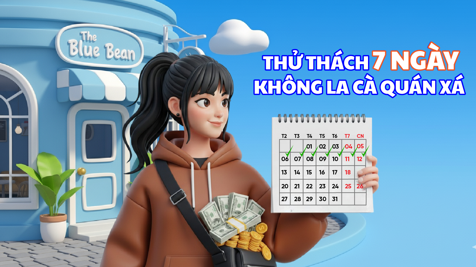 THỬ THÁCH 7 NGÀY KHÔNG LA CÀ QUÁN XÁ